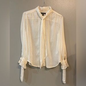 Banana Republic Blouse, Cream, Size Medium